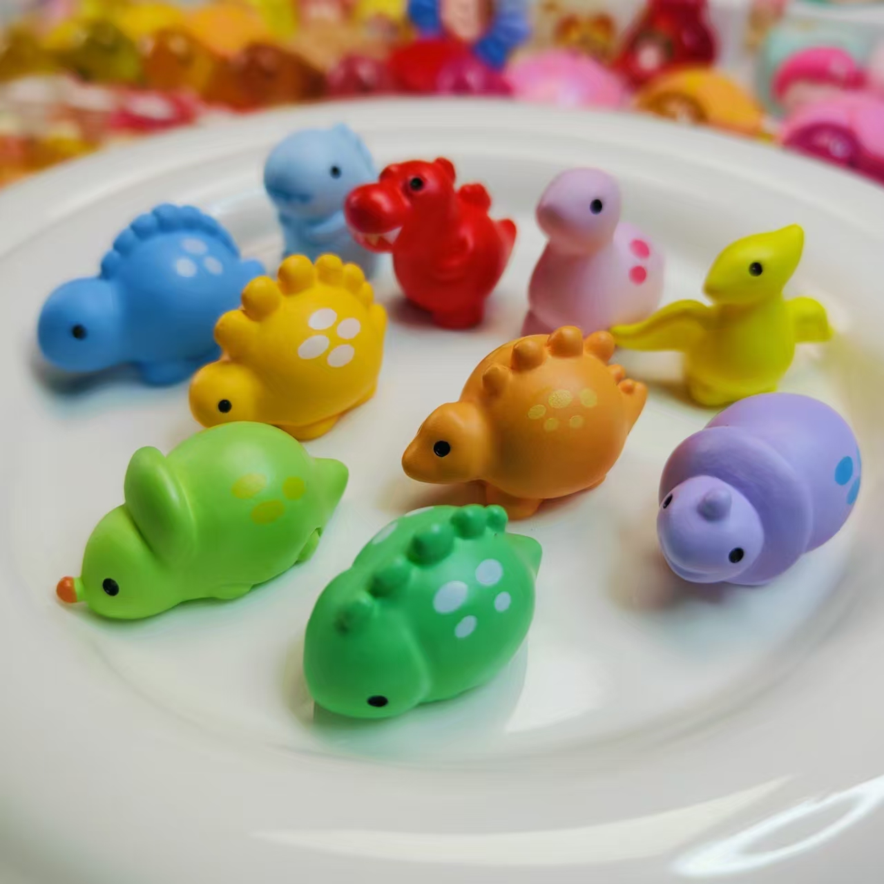 【对对碰】萌趣恐龙个性创意diy树脂家居装饰摆件玩具创意潮流