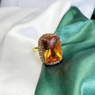 土耳其苏丹石女款设计感小众复古戒指轻奢开口可调节戒指