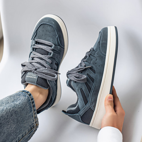 男鞋子潮鞋德训鞋男士面包鞋2025百搭安哥拉红板鞋男ins小众厚底