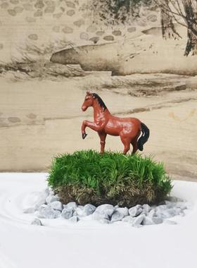 小马摆件家居造景盆栽桌面装饰