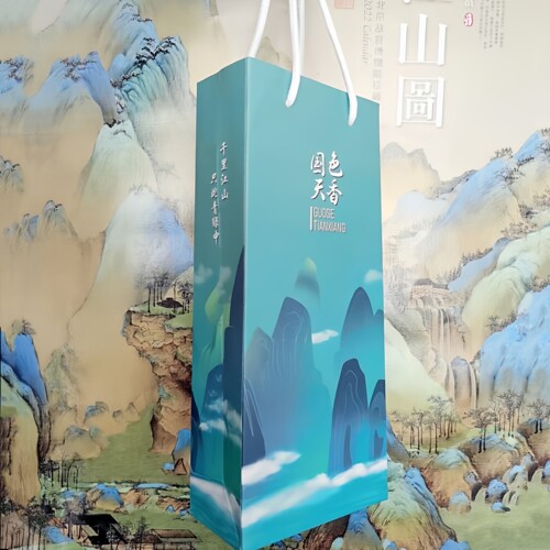 香道手提袋礼盒通用牛皮纸