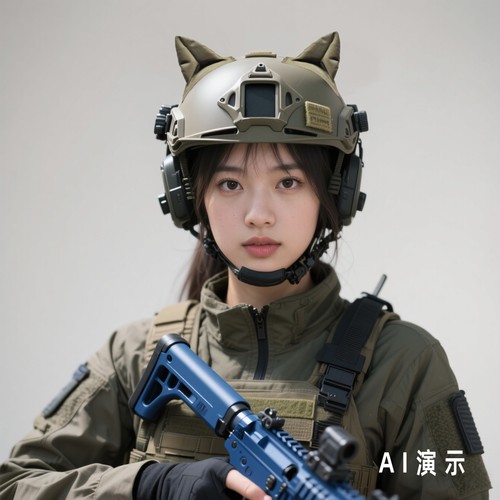 fast战术头盔贴片猫耳猫娘可爱军事风cosplay wargame魔术贴萌系
