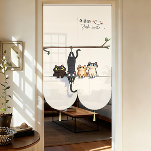 2026新款高档氛围感超好看可爱新年门帘隔断遮挡卧室入户客厅厨房