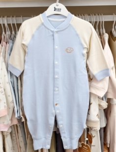 断码 对开哈衣爬服 处理双兔星秋冬婴儿纯棉连体衣男女宝宝暖姜厚款