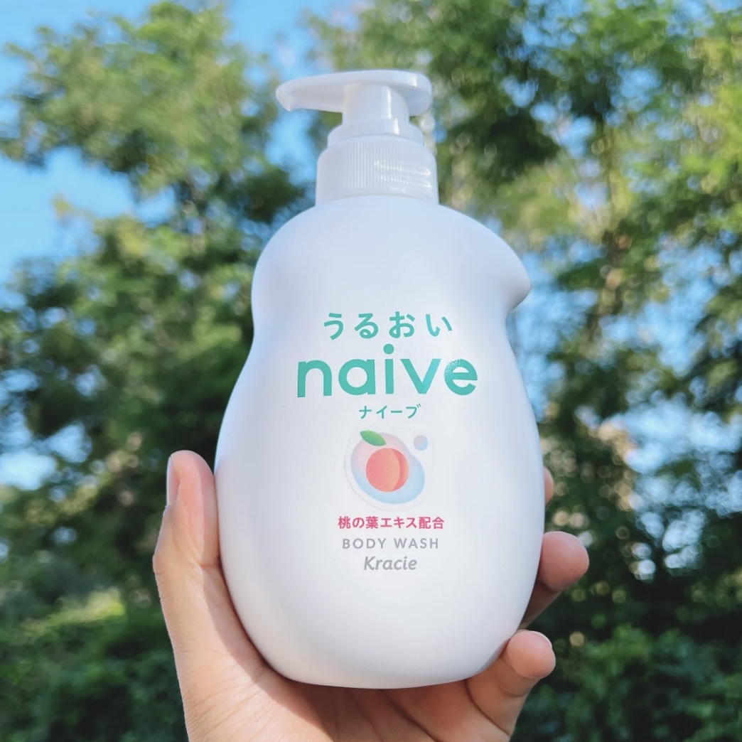 保税 日本本土 kracie嘉娜宝肌美精naive沐浴露530ml蜜桃柠檬芦荟