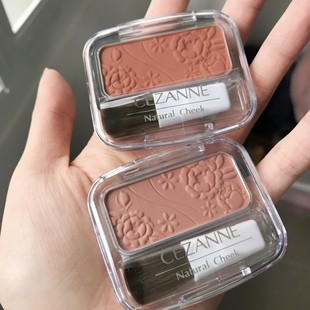 保税仓 日本cezanne倩诗丽单色腮红橘色哑光胭脂玫瑰奶茶18热销