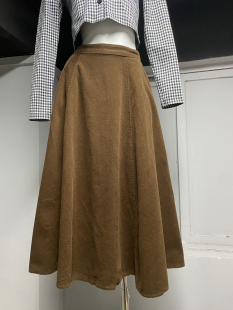 全场第二件半价大摆裙灯芯绒半身裙秋冬半裙女百搭