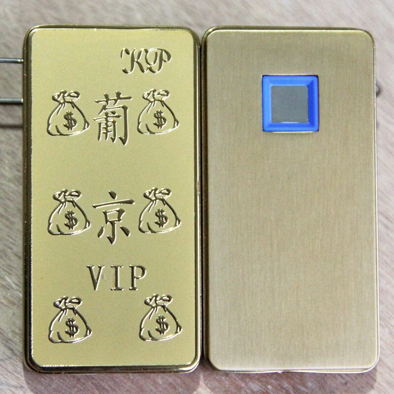 葡京触摸感应指纹打火机充电usb电子点烟莲花赌王港珠澳大桥珠海