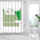 人气学生高中化学教材元 素周期表浴帘干湿分离防水布学霸宿舍门帘