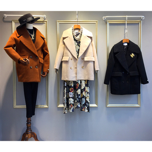 新双面呢外套装女秋冬季炸街网红时尚洋气质轻熟御姐复古港风休闲