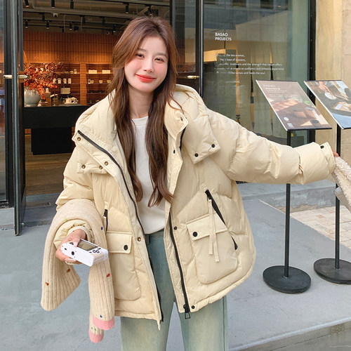 主推现货！羽绒服工装连帽宽松羽绒服2D044-1C086-706-P270-K405