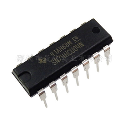 直拍 全新原装SN74HCU04N 74HCU04 DIP-14 栅极/逆变器IC 现货
