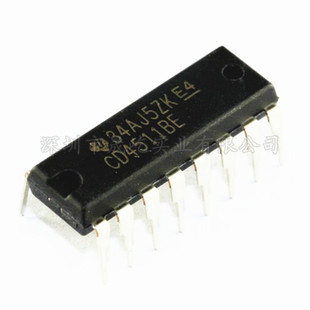 全新原装 CD4511BE CD4511B 锁存解码器驱动器 直插 封装DIP16