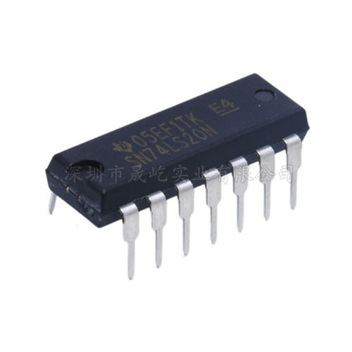 74LS20 SN74LS20N 4输入端双与非门 DIP-14