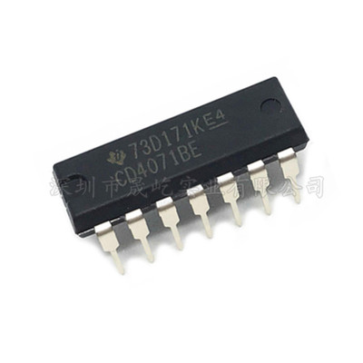 全新 CD4071 CD4071BE CD4071BD DIP-14 逻辑芯片/二进制计数