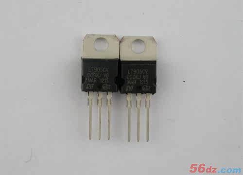 直插三极管 L7905CV L7905 TO220 5V 三端稳压器 稳压IC 全新