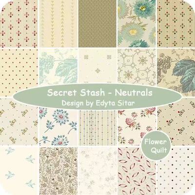 美国进口印花布组-Secret Stash-Neutrals
