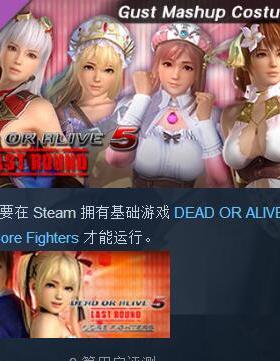 Gust Mashup Costume Set死或生5衣服装包DOA5LR Gust Mashup Set