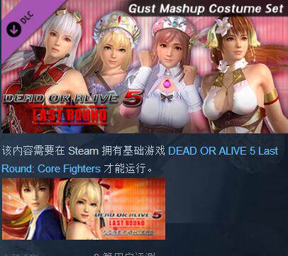 Gust Mashup Costume Set死或生5衣服装包DOA5LR Gust Mashup Set