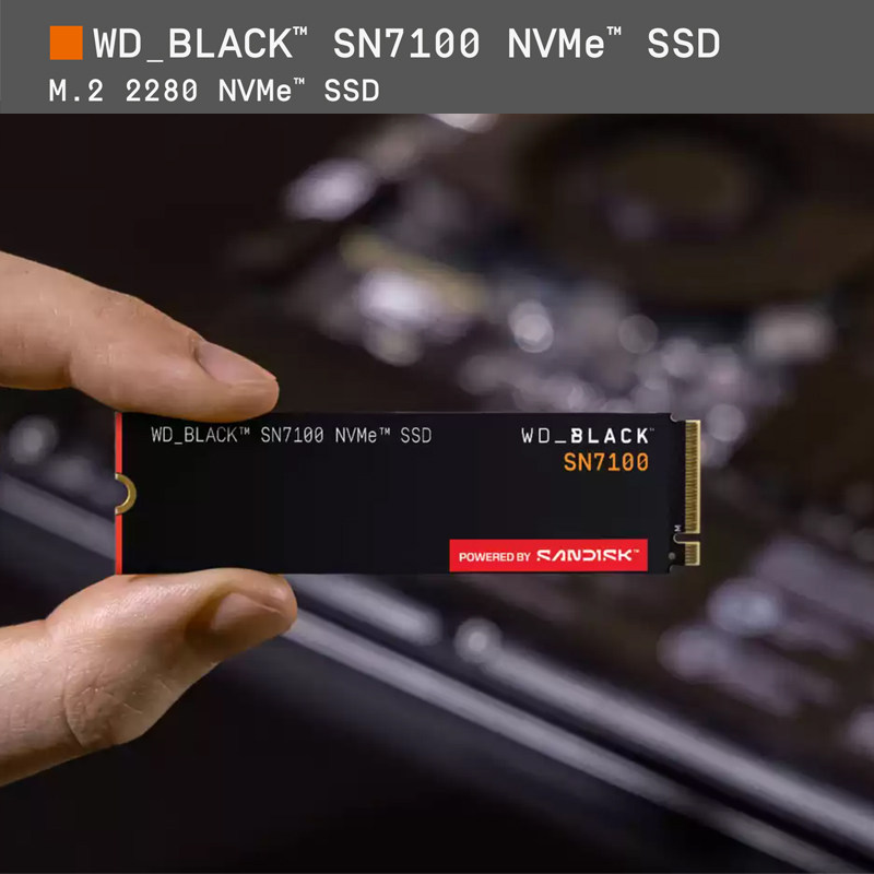 WD西部数据SN7100固态SSD内置M2接口NVMe PCIe 4.0 1T 2T 4T