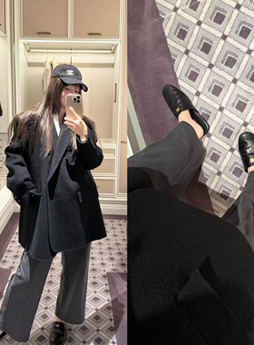 wann慵懒裤王九分裤卫裤 松紧高腰显瘦宽松百搭休闲裤