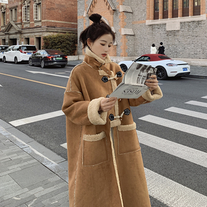 【新款】出货中设计感皮毛一体羊羔毛外套160A-9178P195控278图片