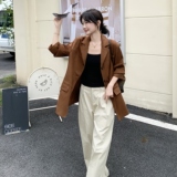 现货数据好！Z168-H308款麂皮西装外套P145控218，女装西装，浙宝168