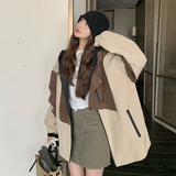 现货数据好！168-9670拼色个性冲锋衣外套P145控198，女装风衣，浙宝168