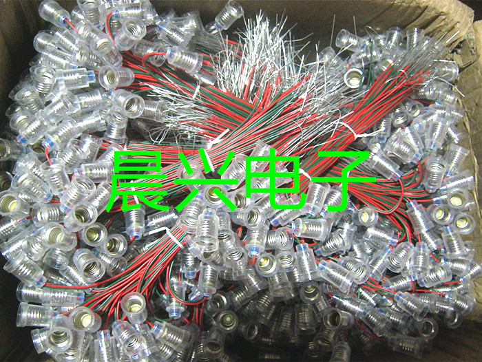 E10螺口灯泡型带线灯座 小电珠灯座 物理教学试验用 23011小灯座