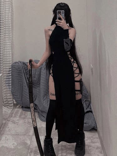 暗黑修女服cos性感万圣节服装女连衣裙辣妹护士兔女郎cosplay制服