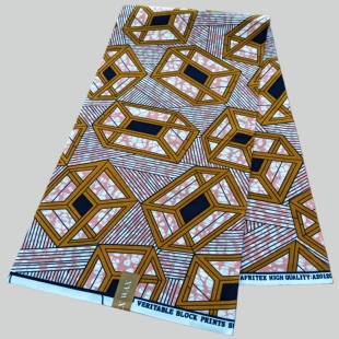 涤纶非洲蜡染布polyester African Wax Fabric  1码非洲印花布