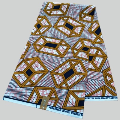 涤纶非洲蜡染布1码非洲印花布