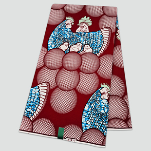 新设计荷兰非洲蜡染布African Wax fabric全棉6码衣服裙子布料