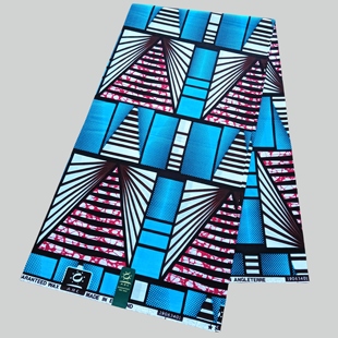 Fabric100%全棉一码 Wax BBB African 全棉高端非洲蜡染布Cotton