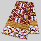 African Wax Fabric 涤纶穆斯林非洲蜡染布polyester 1码 超级蜡布