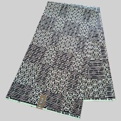 African Wax Fabric 涤纶穆斯林非洲蜡染布polyester 6码 超级蜡布