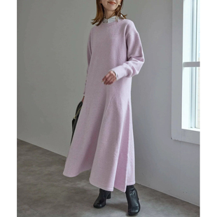 ZOEYJA佐佐家 剪裁兼具动感与舒适A字廓形羊毛混纺连衣裙 IE多片式