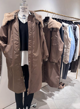 ZOEYJA佐佐家 up*er h1ghts c0nte別注 温暖可翻立大毛领防水棉服