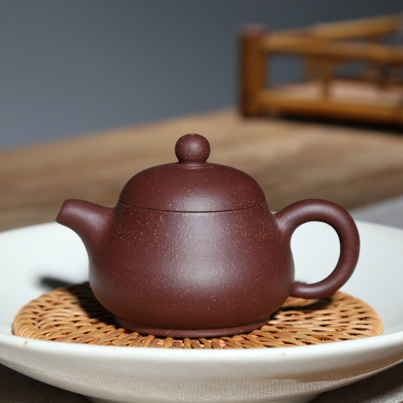宜兴紫砂壶纯手工泡茶壶功夫茶具紫金砂名家吴娟华100CC小品梨型