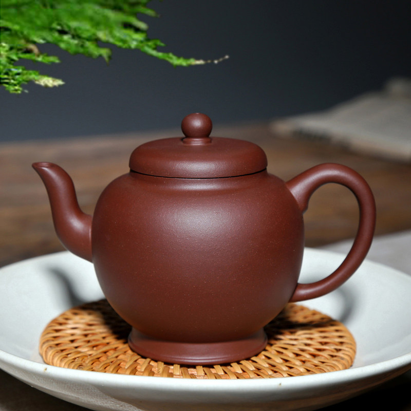 宜兴紫砂壶纯手工壶茶具名家泡茶壶吴竹霞底槽青240CC南洲高仕壶
