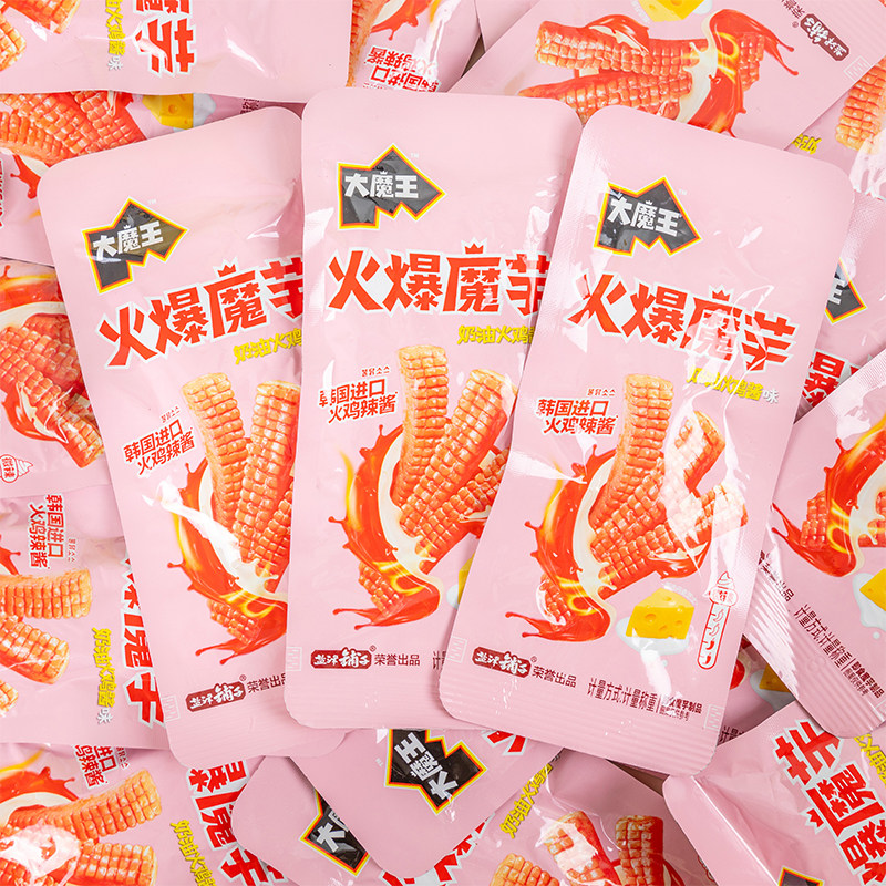 盐津铺子大魔王火爆魔芋奶油火鸡酱味魔芋丝辣爽休闲解馋追剧零食