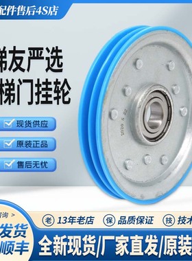 电梯门挂轮双槽轮绳轮同步轮140*20*6204 适用OTIS奥的斯电梯配件