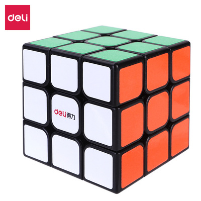 得力74502三阶魔方学生儿童益智玩具初学者比赛专用结实耐用顺滑