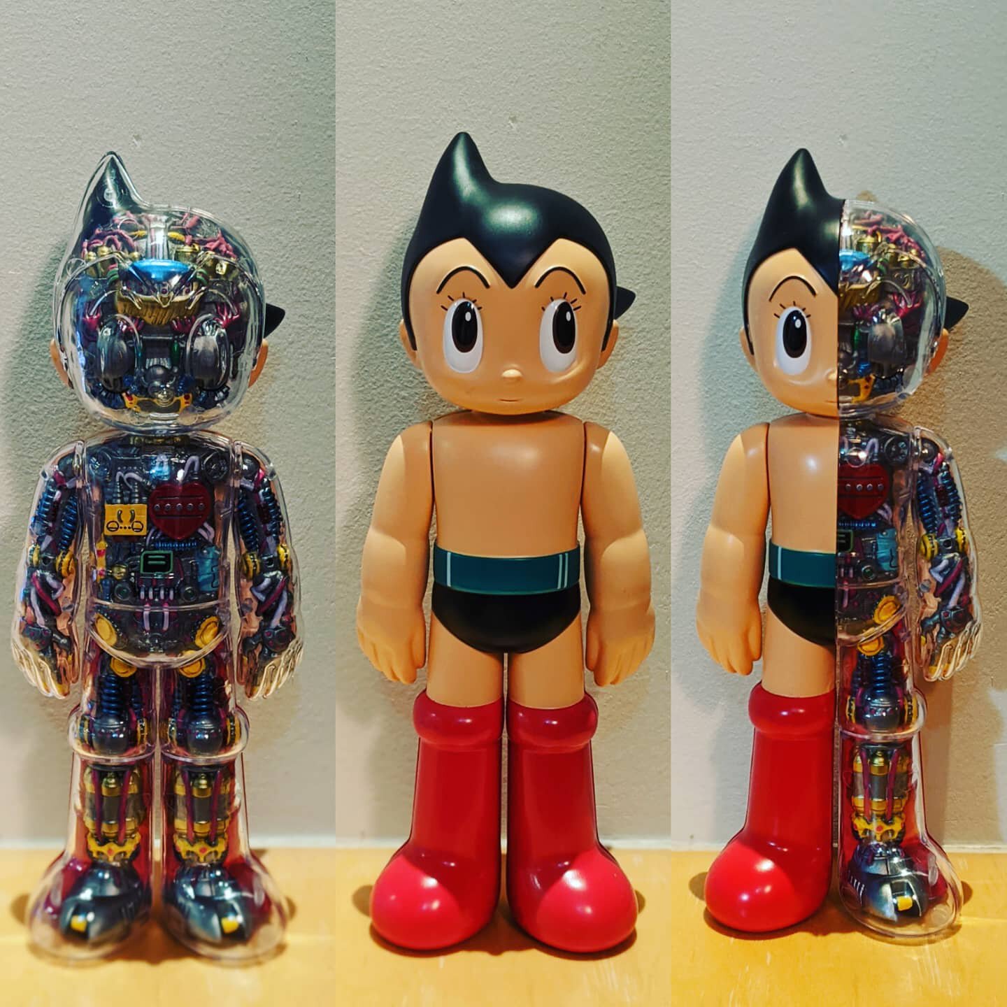 现货hhtoys 日本机械透明视合金铁臂阿童木彩色男生玩具手办周边