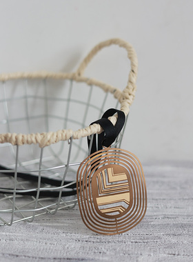 车载金属挂件丝带蝴蝶结高级感汽车后视镜车挂情侣礼物