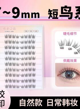 原初之萌短款富家千金韩系女团免胶假睫毛贴自然仿真2025鸟系新款