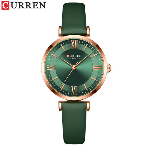 Curren/卡瑞恩9079女士手表 时尚休闲女表皮带表 外贸手表腕表