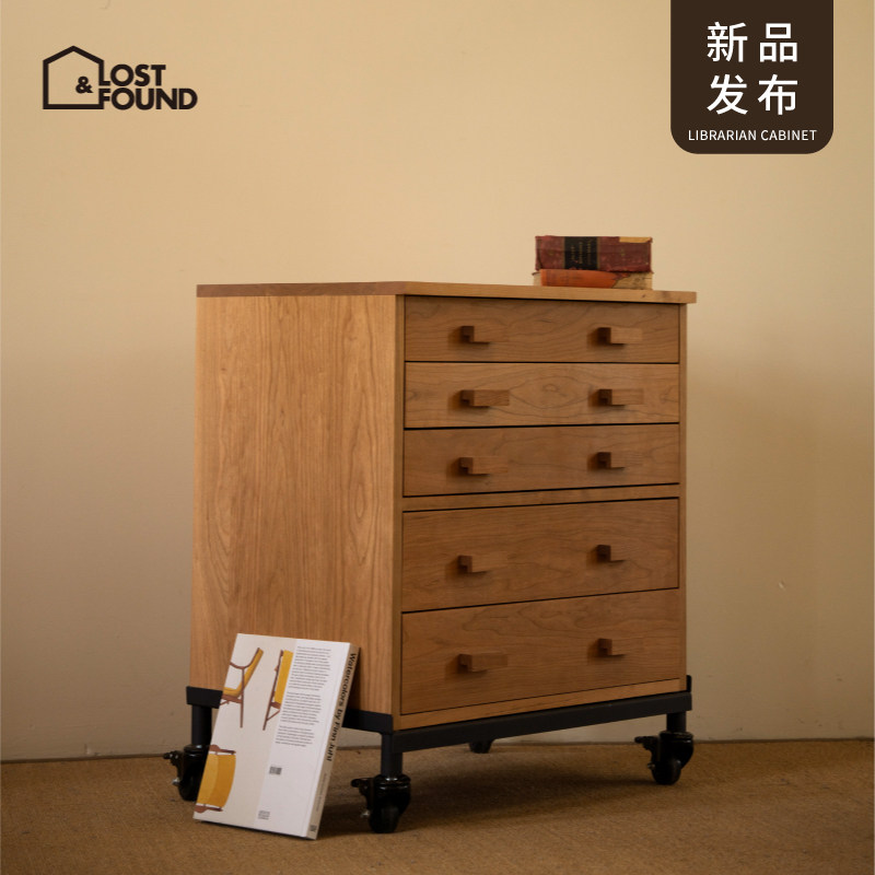 失物招领实木日式简约收纳斗柜图片