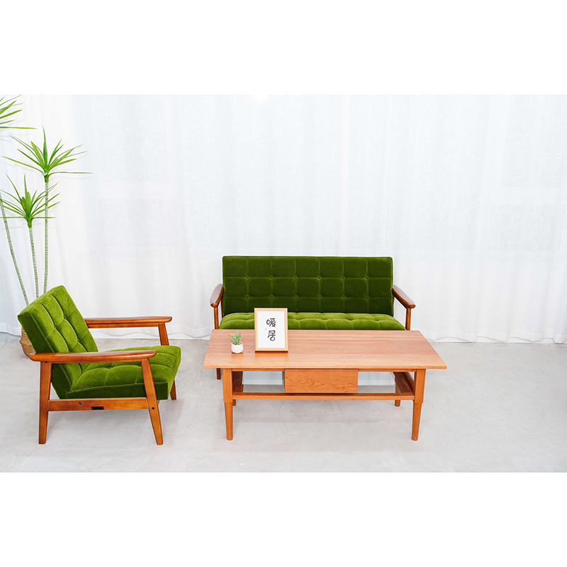 安妮茶几实木客厅家用2024新款简约现代侘寂风小户型樱桃木小茶台