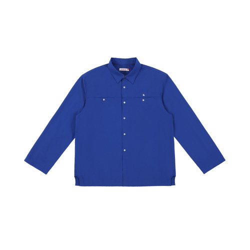 KahutLunchbreak宽松排扣衬衫